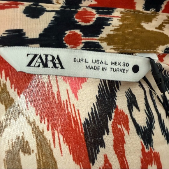 ✨ ZARA The Alessi Dress Bold Floral Maxi NWT Size L ✨ - Picture 11 of 13